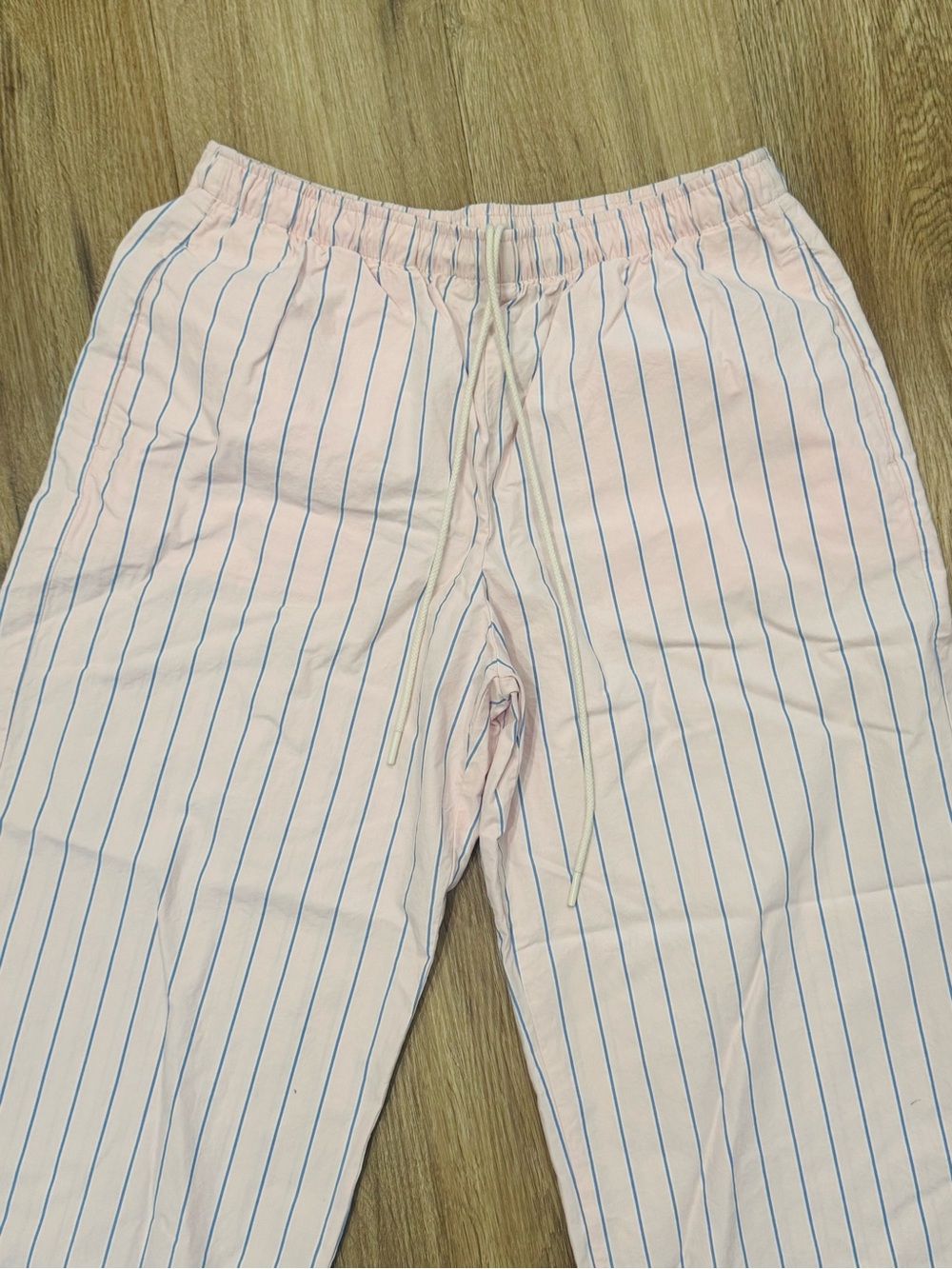 Abercrombie & Fitch Pink and Blue Striped Joggers - Picture 2 of 5